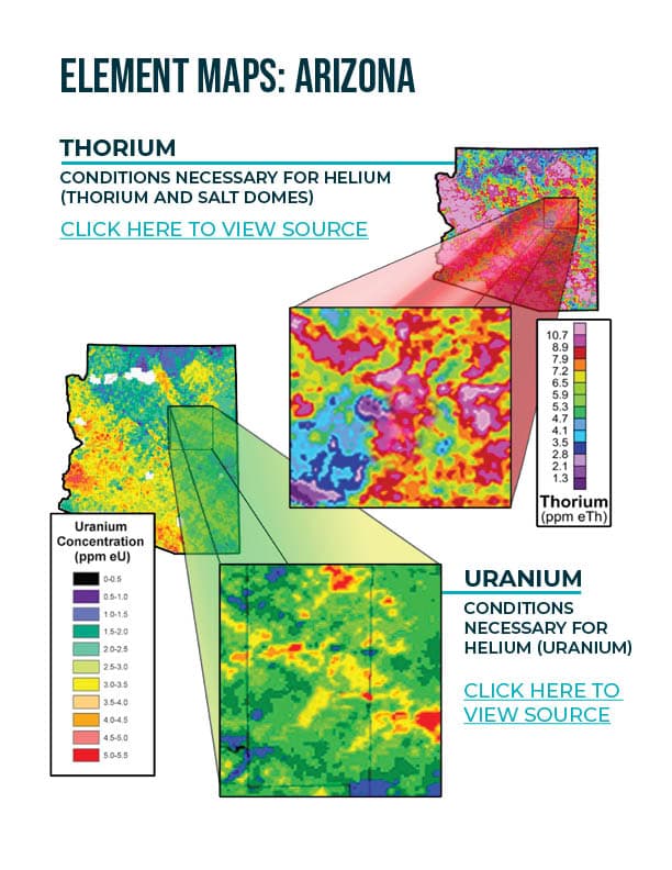 Geological map of Arizona and the Holbrook Basin